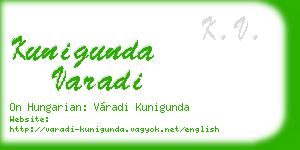 kunigunda varadi business card